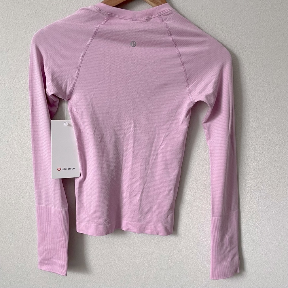 NWT Swiftly Tech Race Length Long Sleeve 2.0 VitaPink Size 0 - Picture 2 of 6